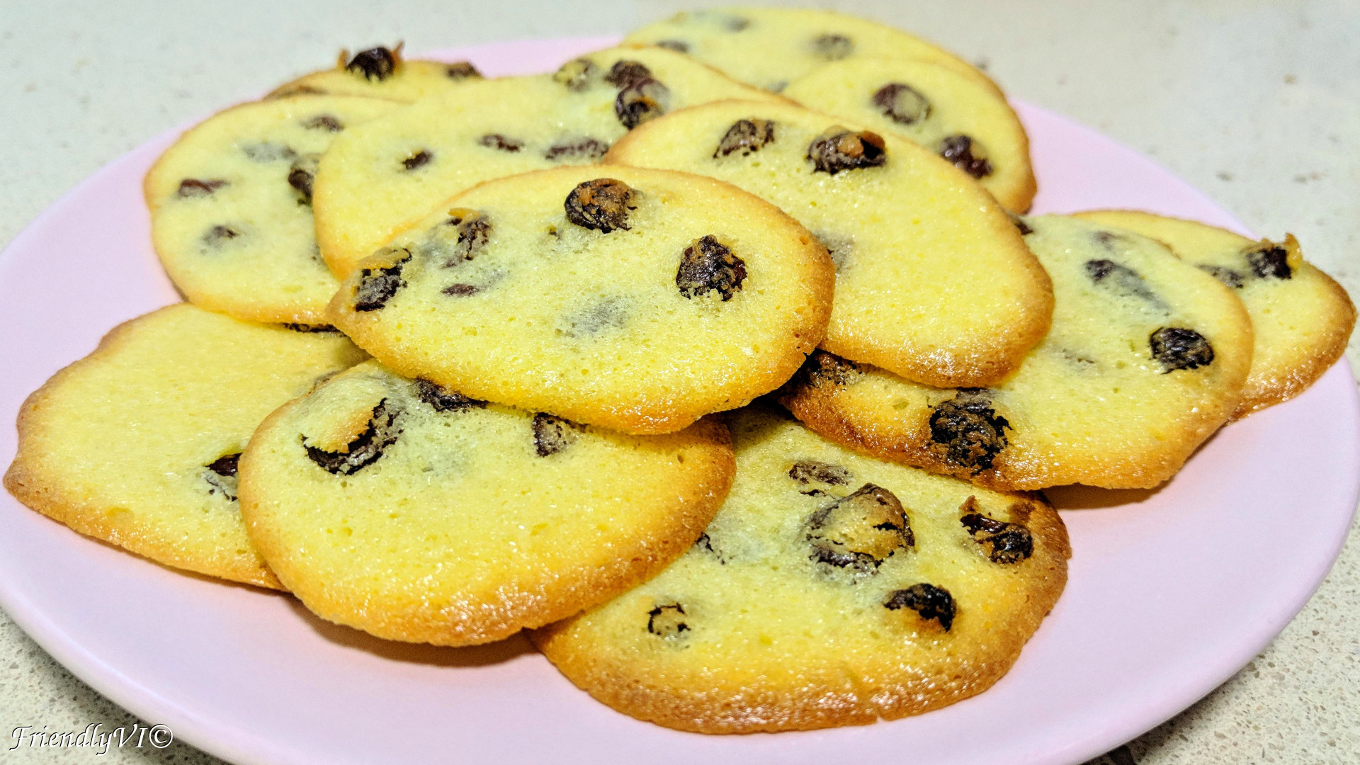 raisins butter cookies