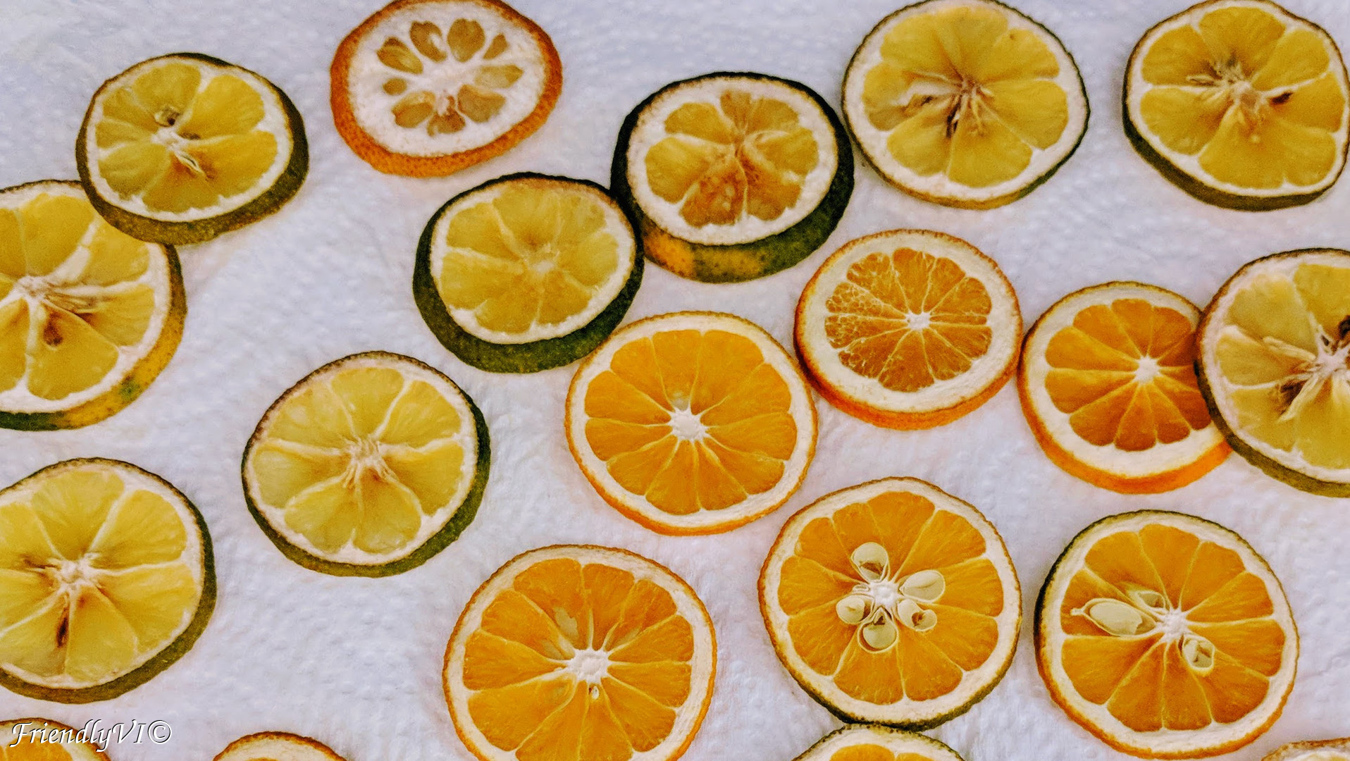 dried oranges for Christmas decorations