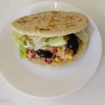 pita with tuna and roasted pepper